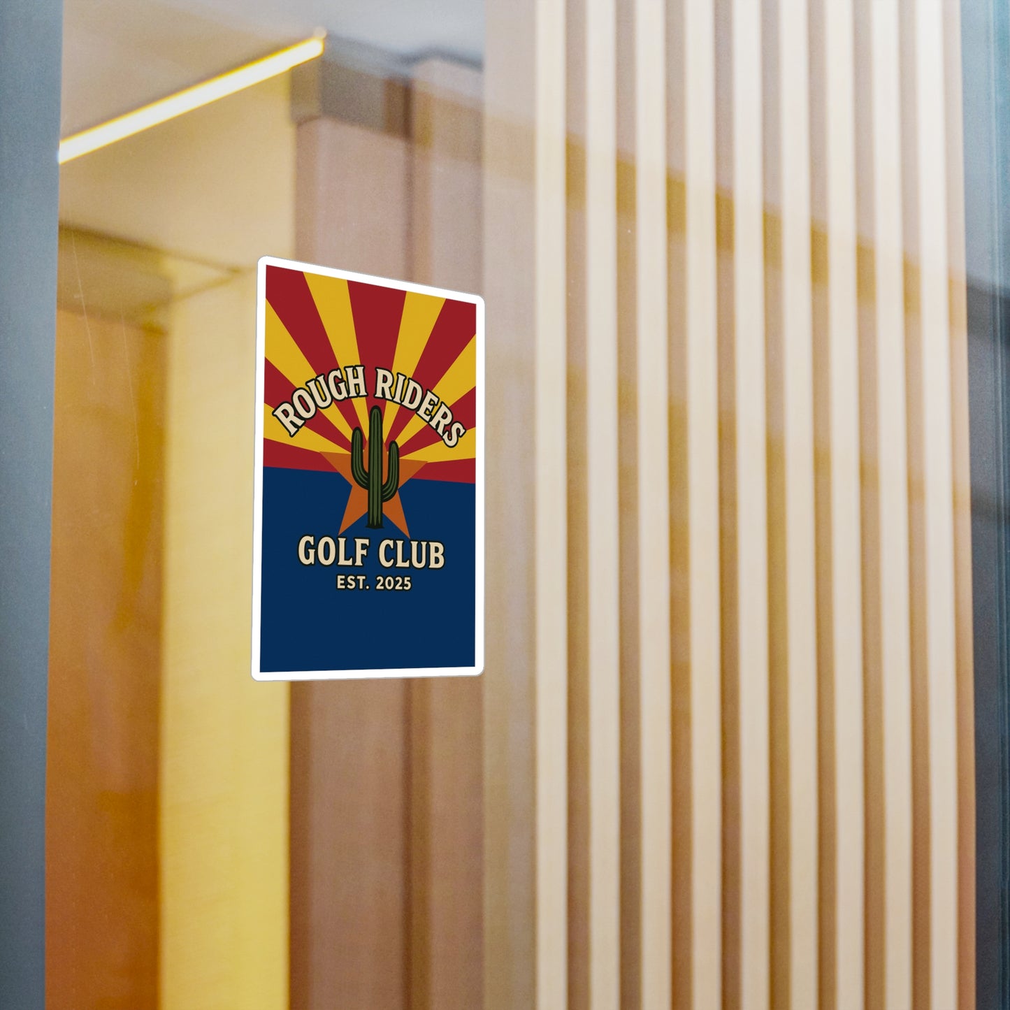 Rough Riders Golf Club Arizona Flag Sticker