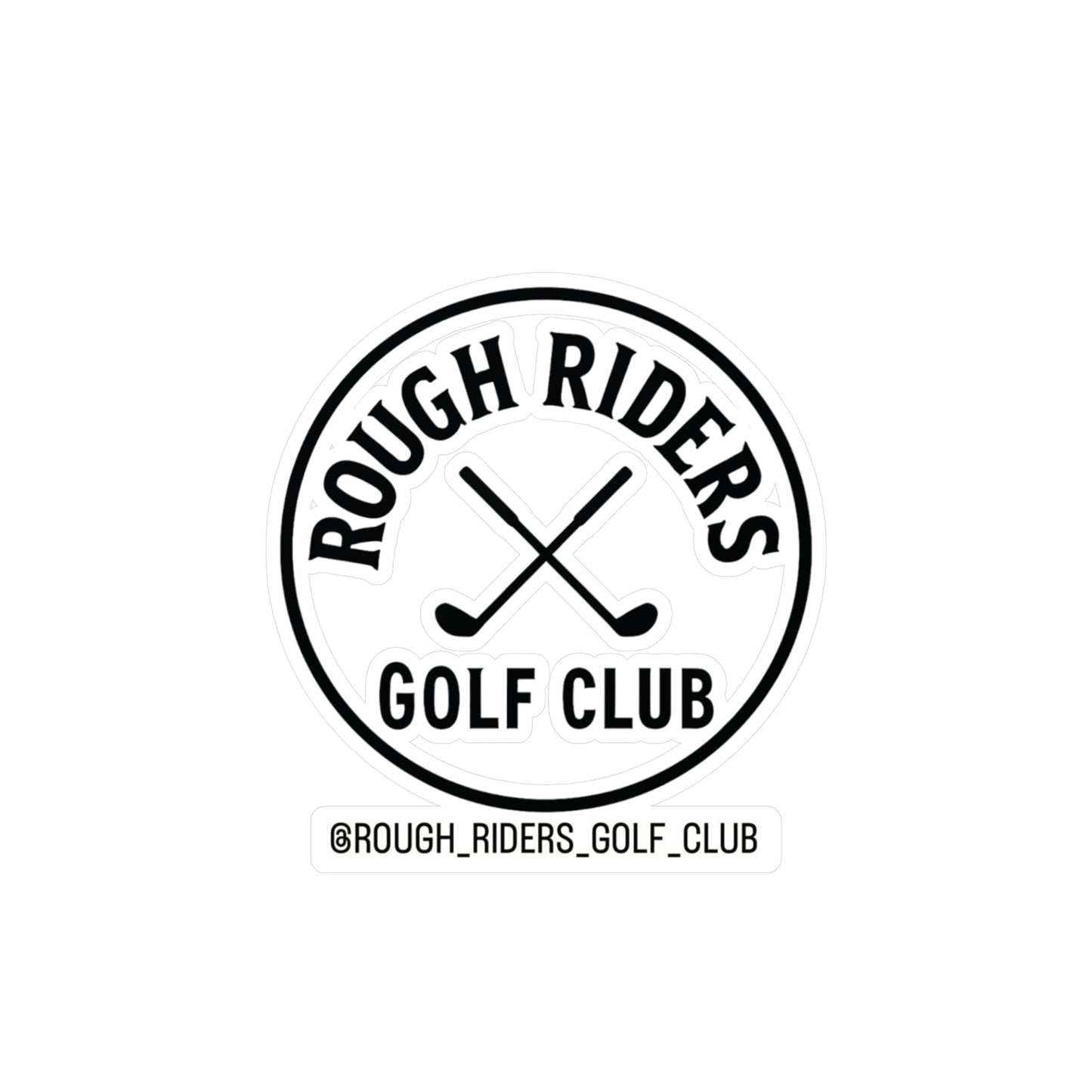 Rough Riders Golf Club Classic Crest Sticker