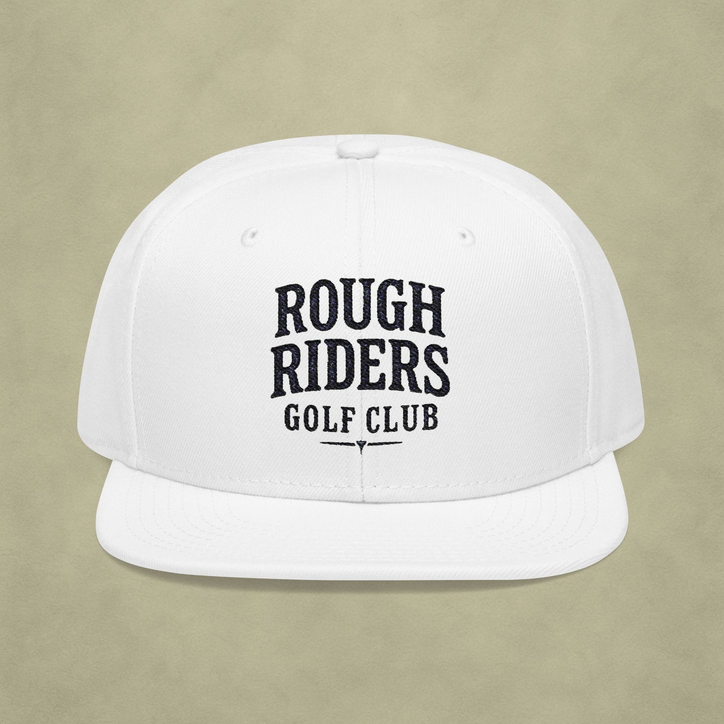 Rough Riders Golf Club Bold Script Snapback Hat