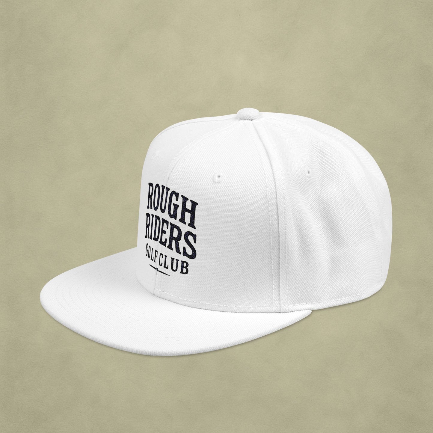 Rough Riders Golf Club Bold Script Snapback Hat