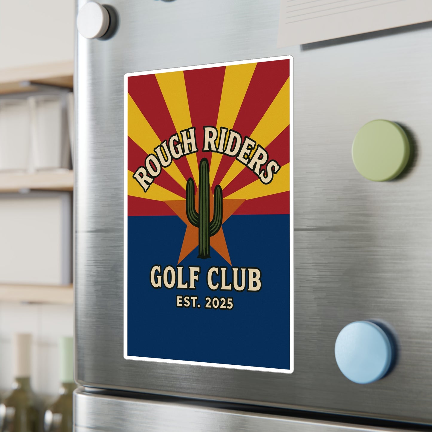 Rough Riders Golf Club Arizona Flag Sticker