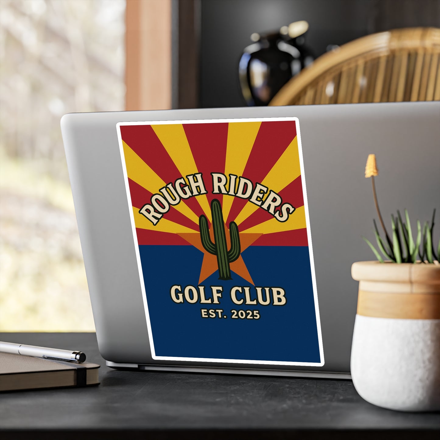 Rough Riders Golf Club Arizona Flag Sticker