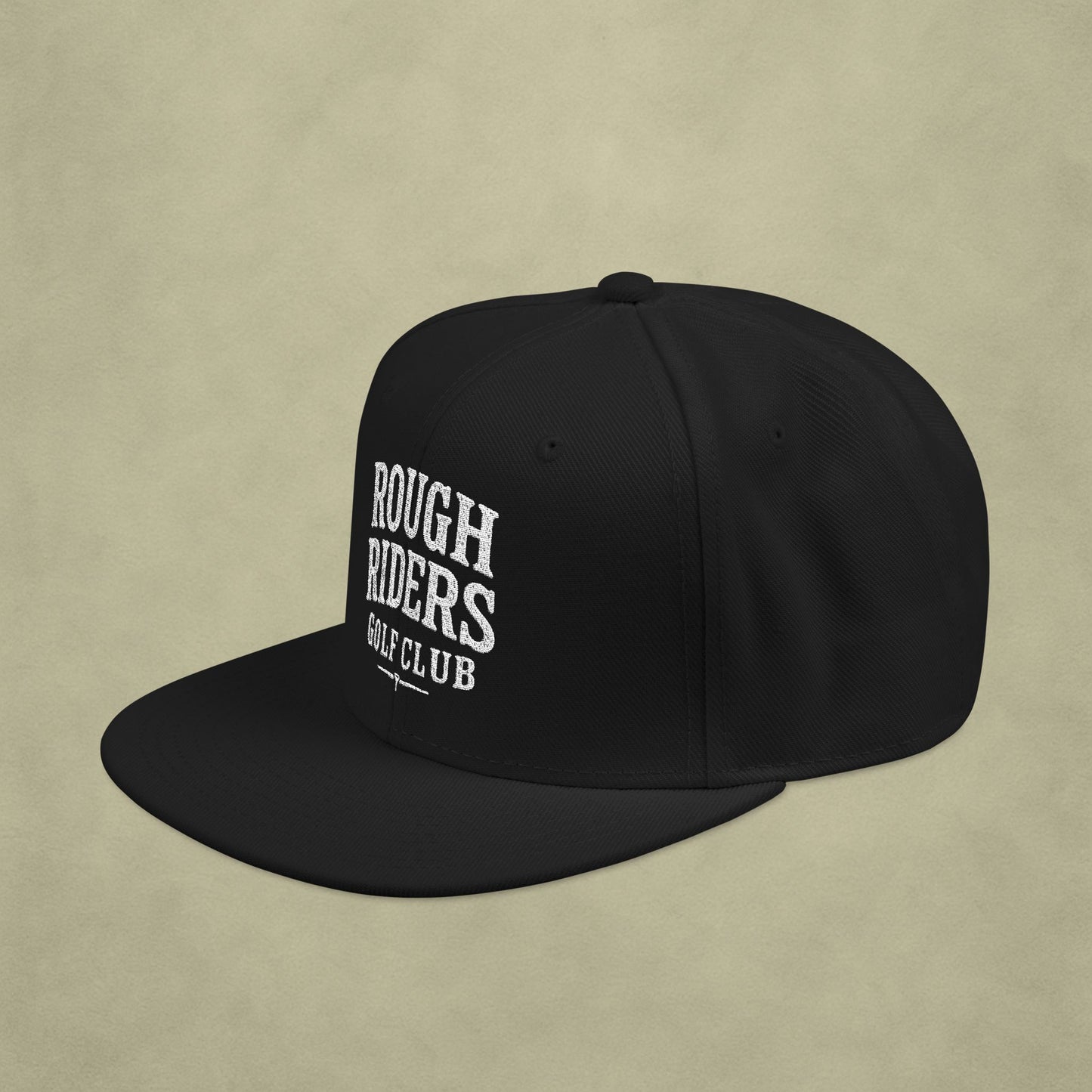 Rough Riders Golf Club Bold Script Snapback Hat