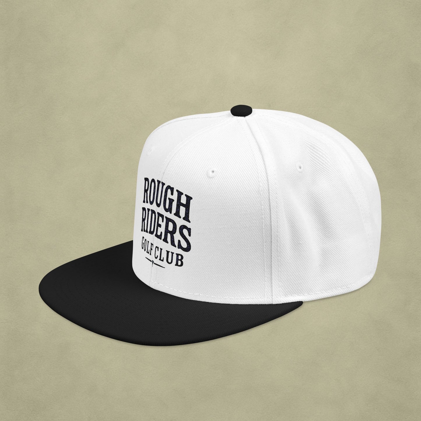Rough Riders Golf Club Bold Script Snapback Hat