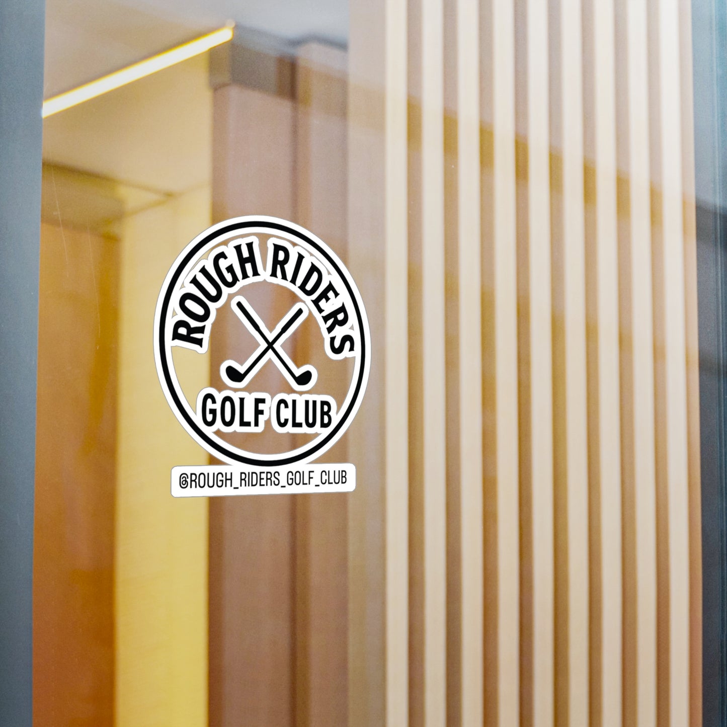 Rough Riders Golf Club Classic Crest Sticker