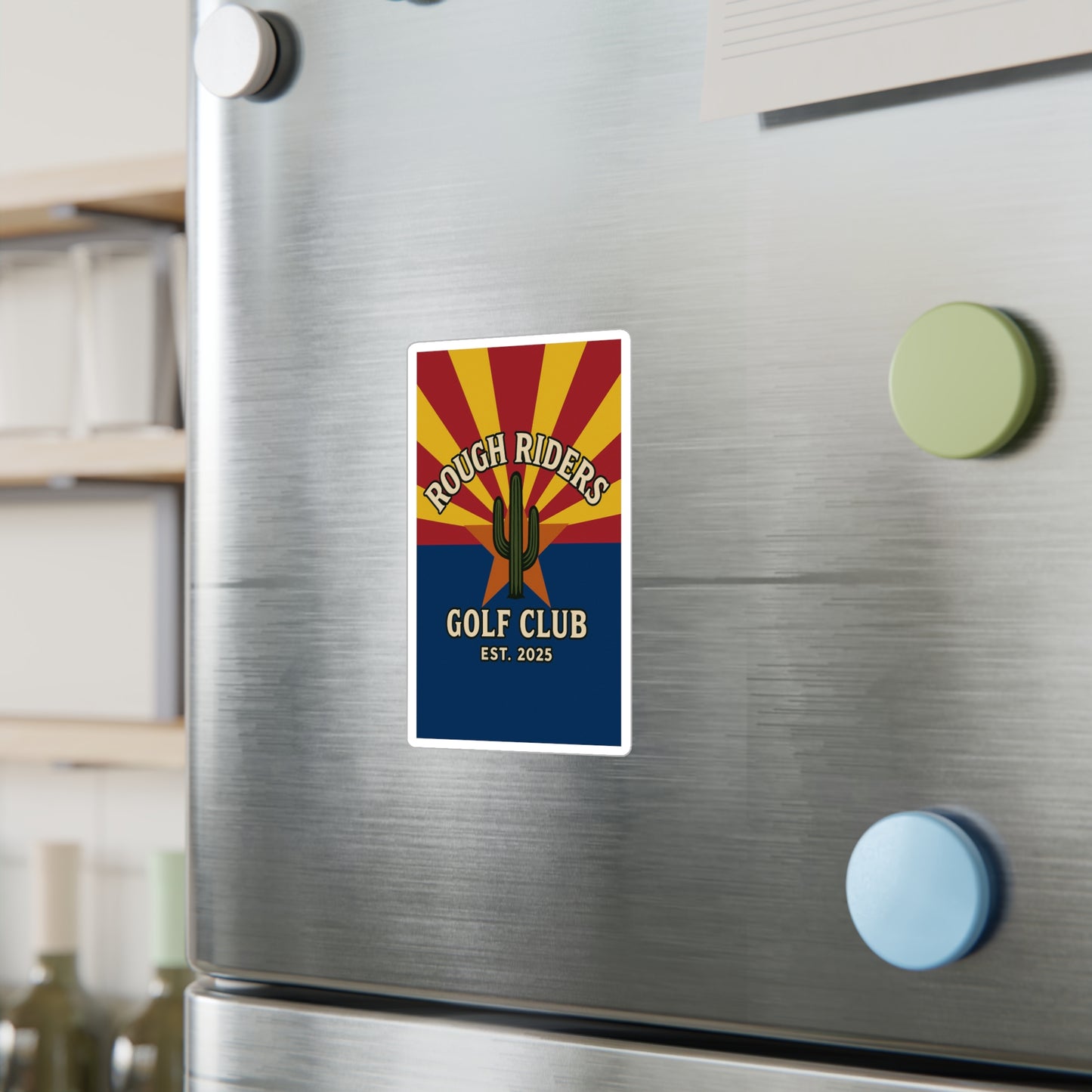 Rough Riders Golf Club Arizona Flag Sticker