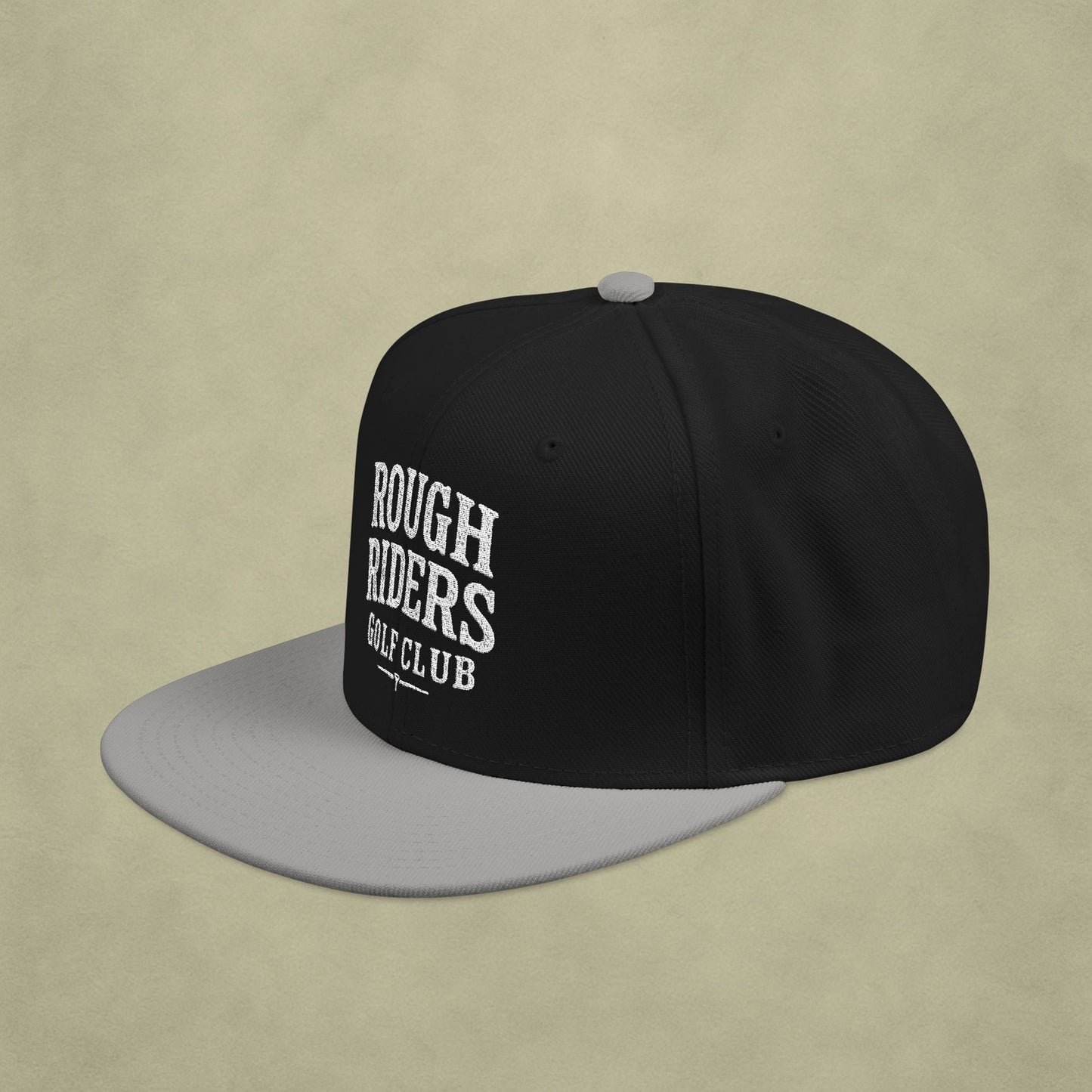 Rough Riders Golf Club Bold Script Snapback Hat