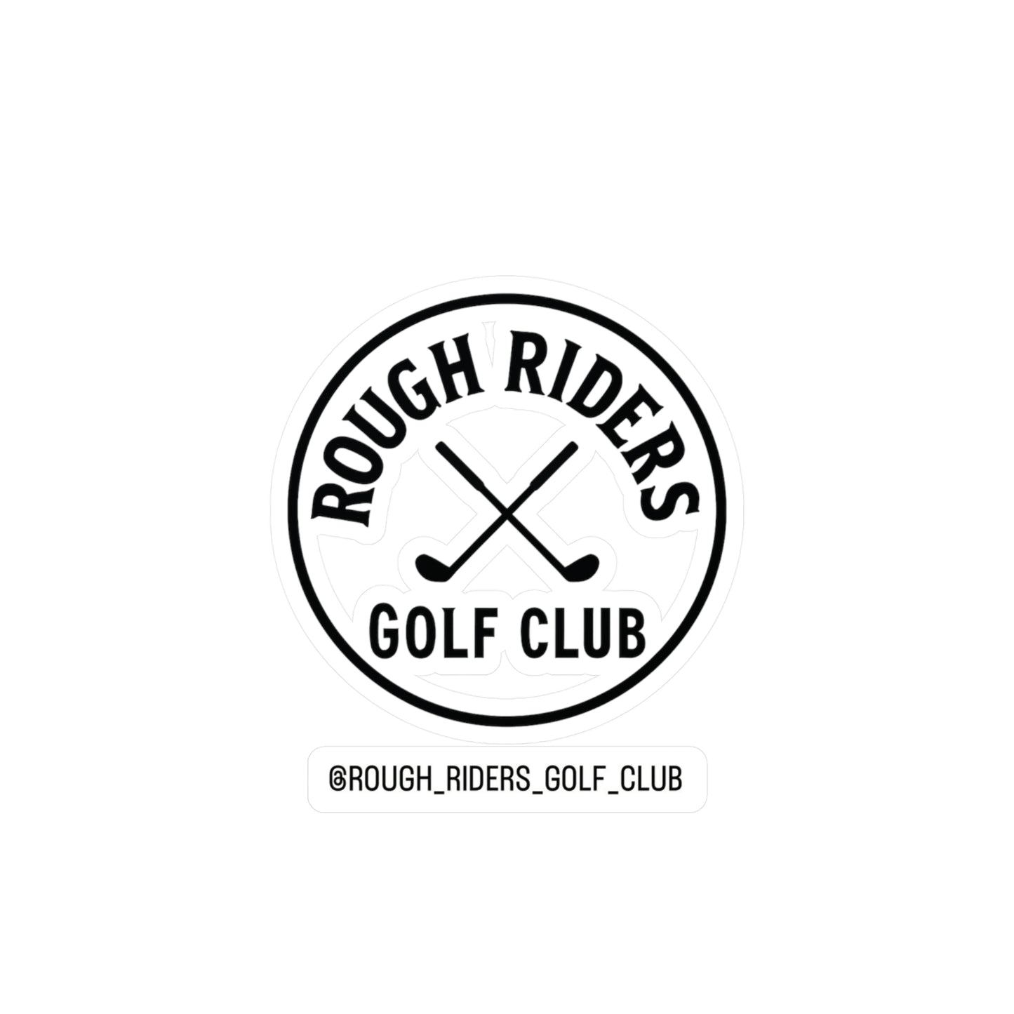 Rough Riders Golf Club Classic Crest Sticker