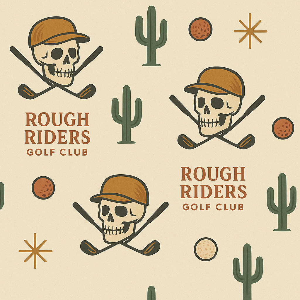 RRGC Desert Skull Golf Towel