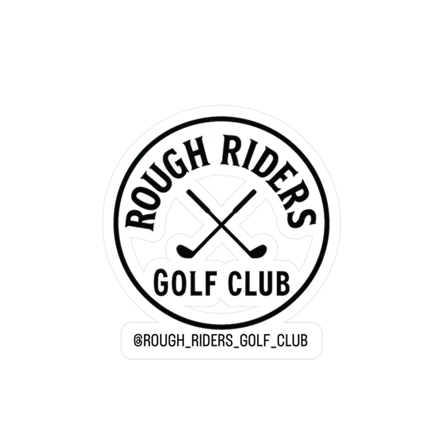 Rough Riders Golf Club Classic Crest Sticker