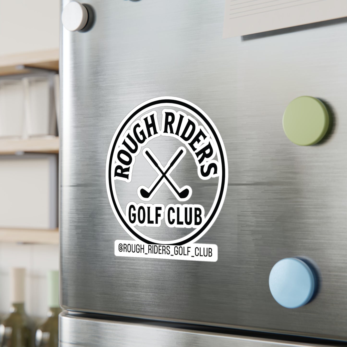 Rough Riders Golf Club Classic Crest Sticker