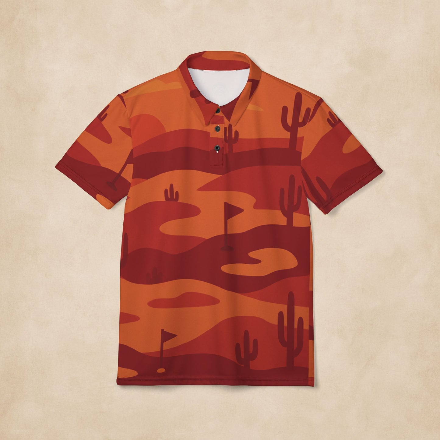 Arizona desert sunset performance polo