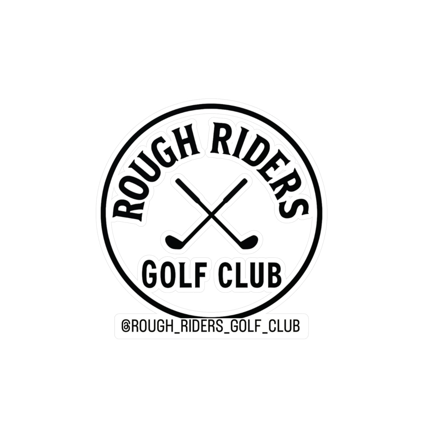 Rough Riders Golf Club Classic Crest Sticker