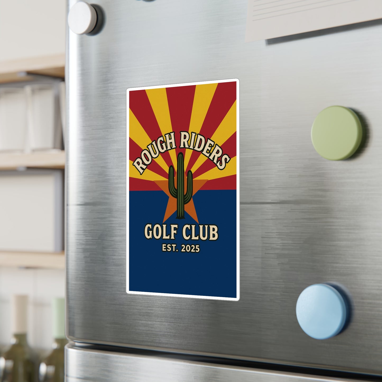 Rough Riders Golf Club Arizona Flag Sticker
