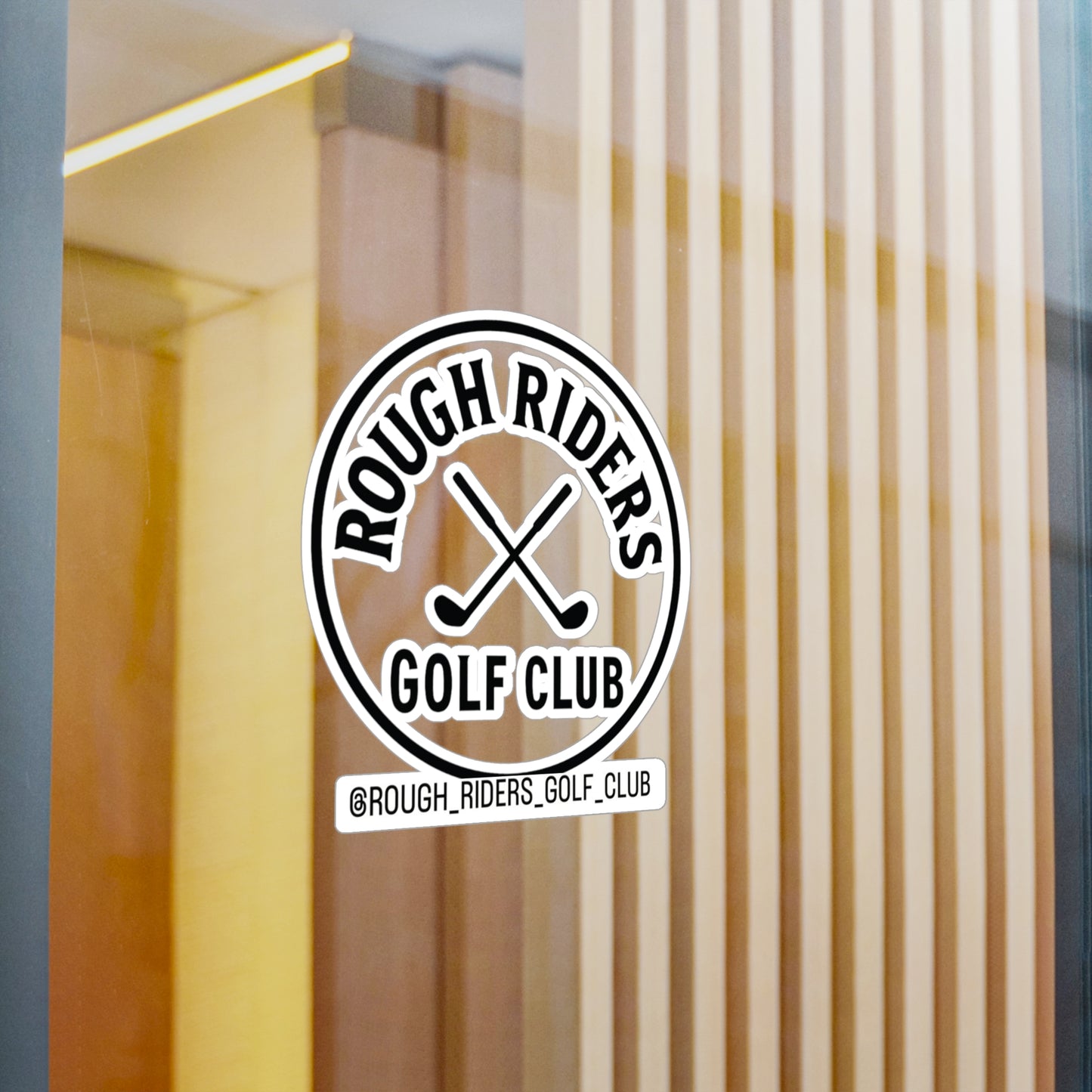 Rough Riders Golf Club Classic Crest Sticker