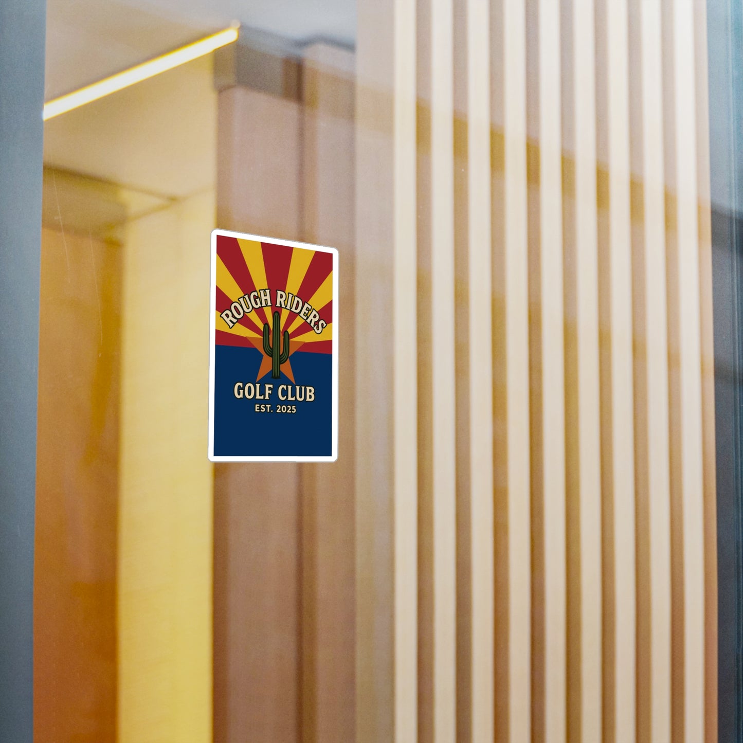 Rough Riders Golf Club Arizona Flag Sticker