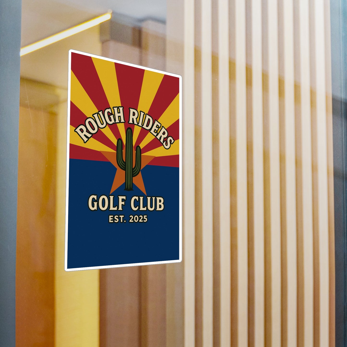 Rough Riders Golf Club Arizona Flag Sticker