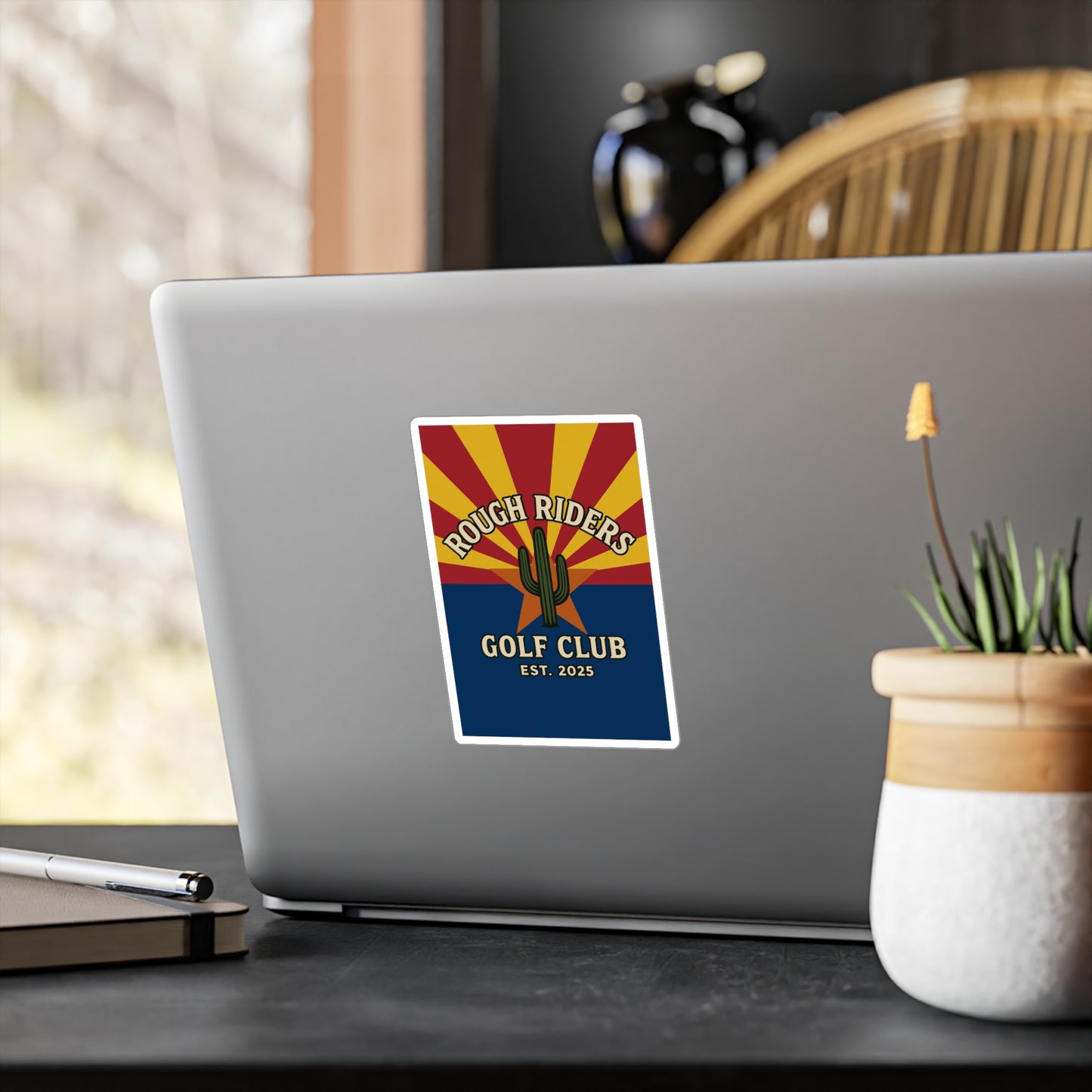Rough Riders Golf Club Arizona Flag Sticker