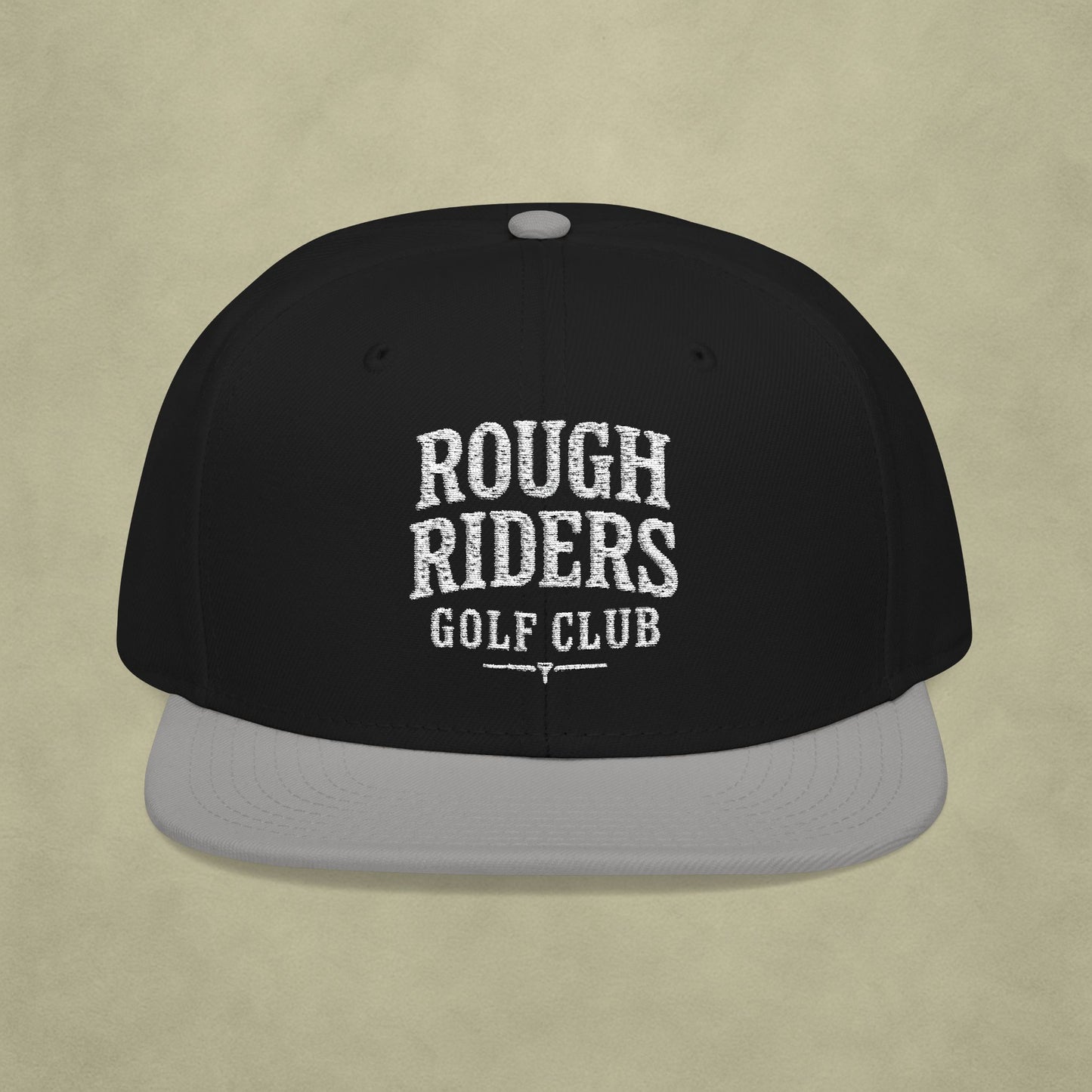 Rough Riders Golf Club Bold Script Snapback Hat