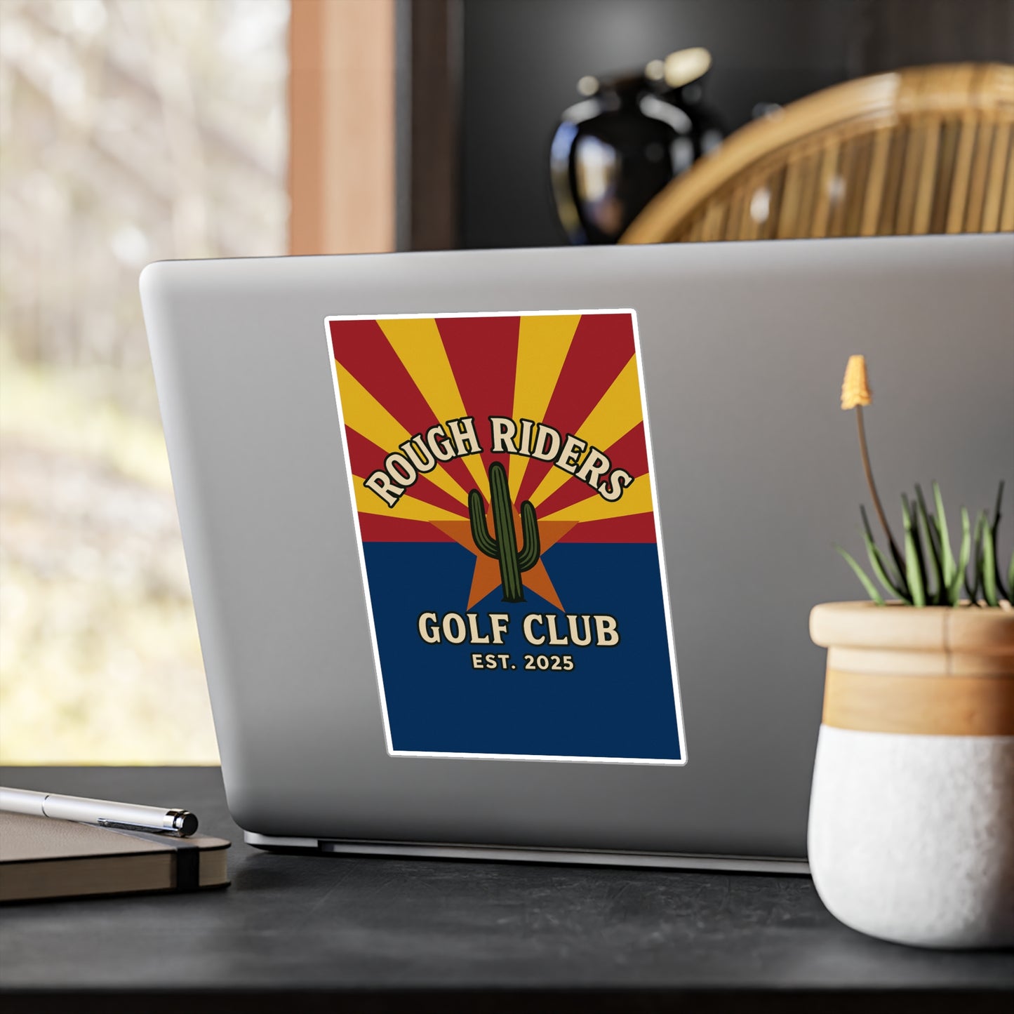 Rough Riders Golf Club Arizona Flag Sticker