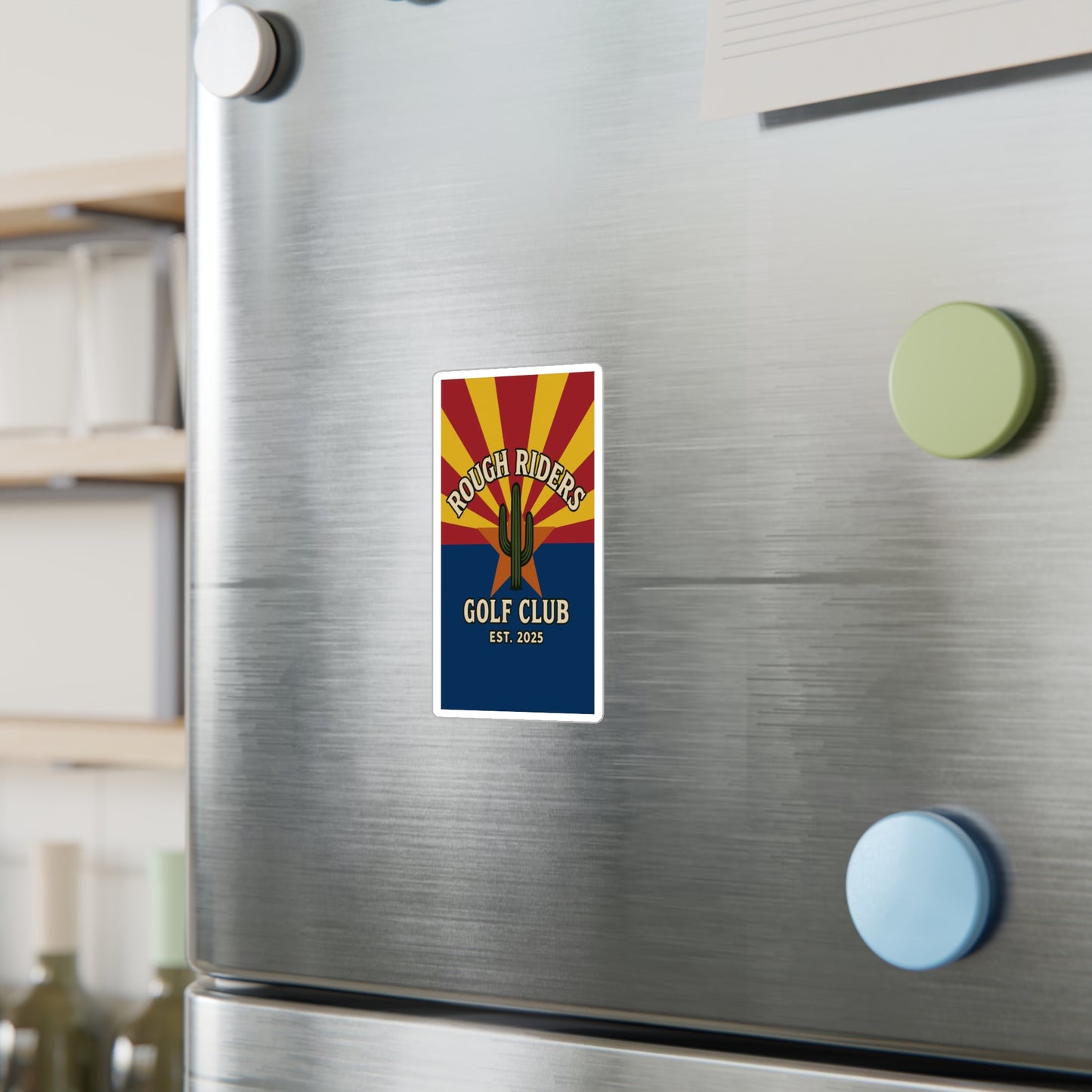Rough Riders Golf Club Arizona Flag Sticker