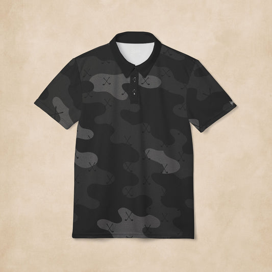 RRGC black camo performance polo
