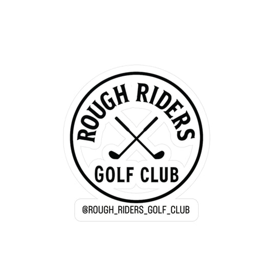 Rough Riders Golf Club Classic Crest Sticker