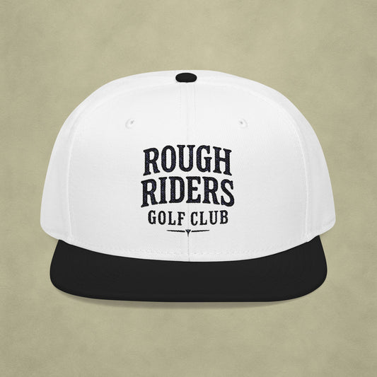 Rough Riders Golf Club Bold Script Snapback Hat
