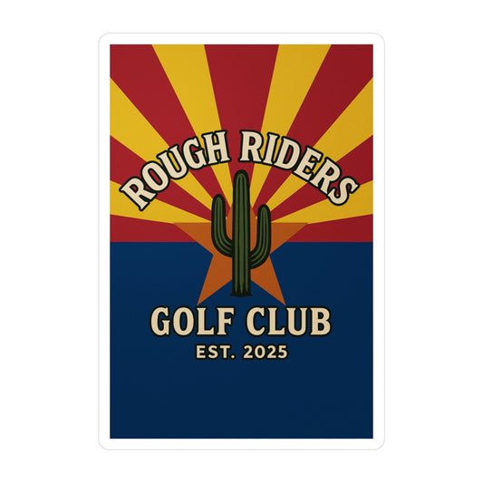 Rough Riders Golf Club Arizona Flag Sticker